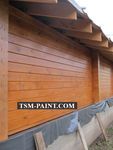 Покраска снаружи нового дома в Софьино