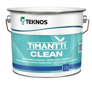 Краска антимикробная для внутренних работ TIMANTTI CLEAN. База PM3