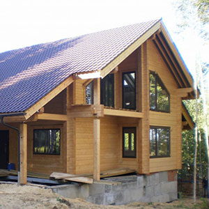 Стоимость покраски и шлифовки деревянного дома