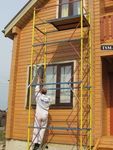 Покраска снаружи нового дома в Бужарово