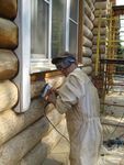 Реставрация бревенчатого дома в Харьино