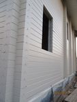 Покраска снаружи нового дома в Гончарах